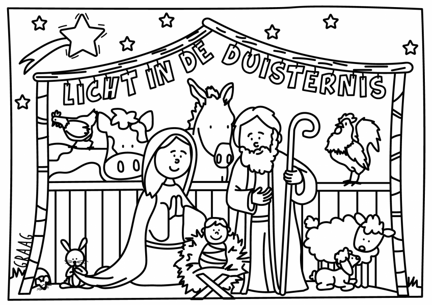 5 uitnodigende kleurplaten voor de advent en Kerstmis